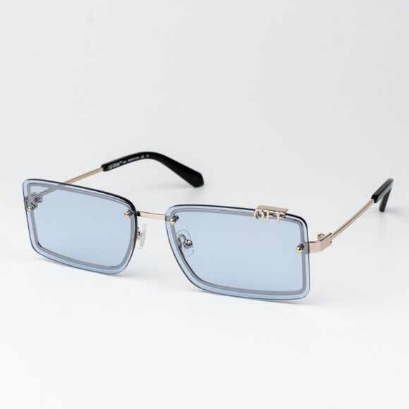 SALE!!!Off-White TAMPA Women Sunglasses Gold Blue Rectangular OERI13N TAMPA 7640 main image 13
